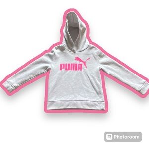 3 for$19 or 4 for $25 Kids Puma Hoodie Sweatshirt Size 6 in EUC White and Pink